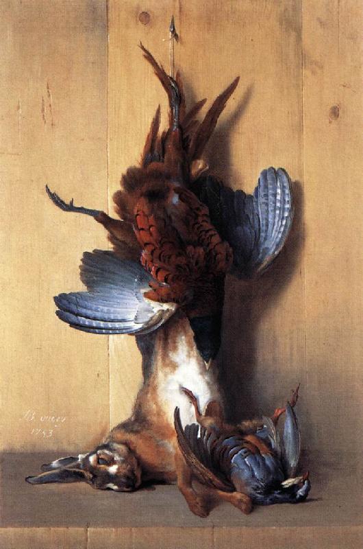 OUDRY, Jean-Baptiste Still-life with Pheasant oil painting image